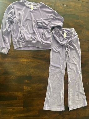 90 Degree - Matching Lavender Velour Set